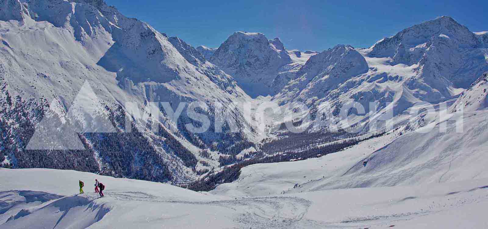 Freeride val d'Hérens - Arolla Couloirs de Satarma