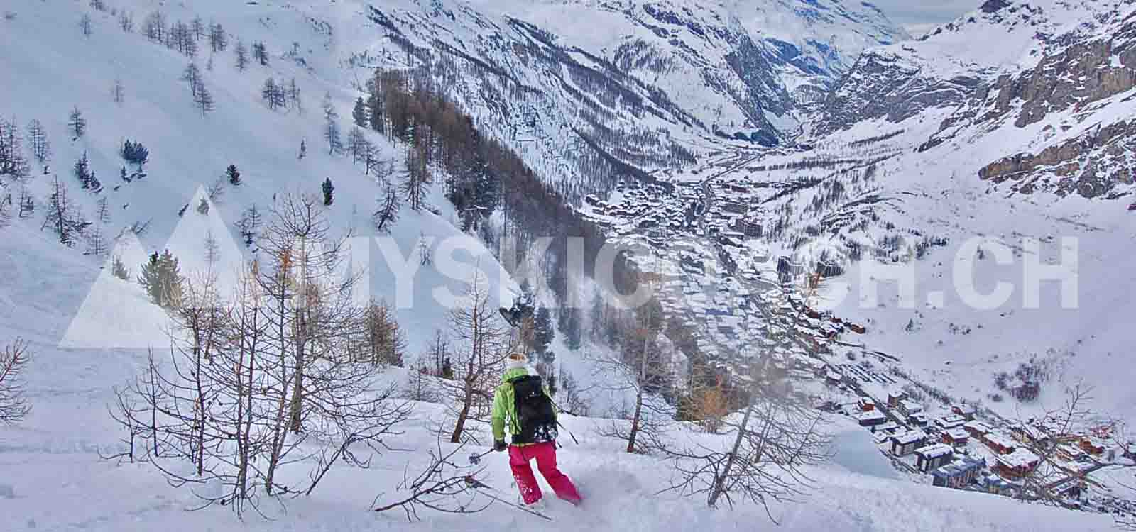 Freeride val d’Isère-Tignes-Espace Killy : Couloir du Lavancher